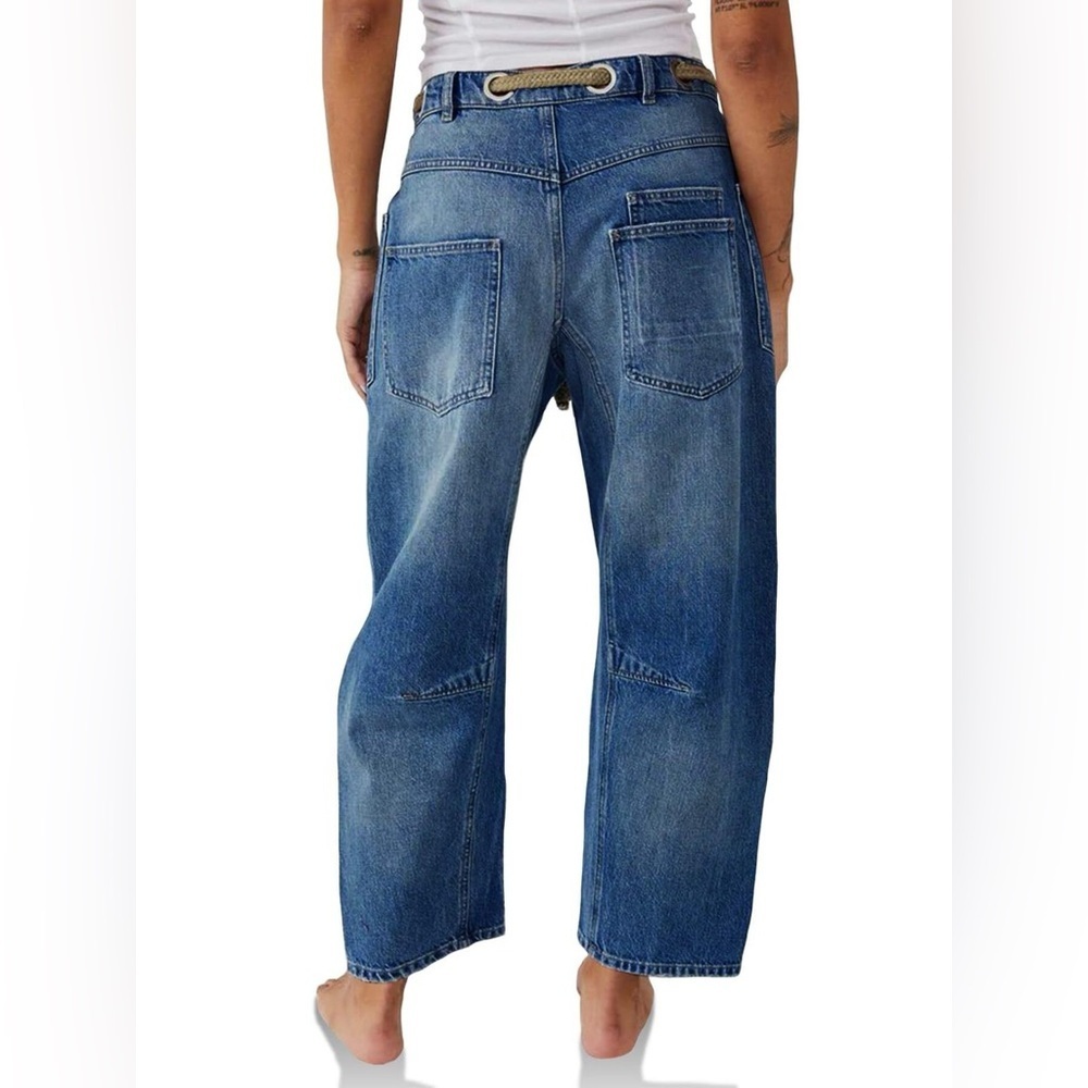 Washed Wide Leg Jeans - Picture 3 of 14